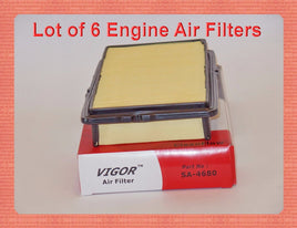 Lot 6 Engine Air Filters A24680 CA6807 Fits: HONDA ACCORD 4CYL 2.2L 1990-1993