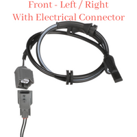 2x ABS Wheel Speed Sensor &Connector Front L/R For Rogue 2014-2020 X-Trail 14-17