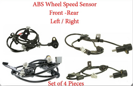 Set of 4 x ABS Wheel Speed Sensor Front-Rear L/R Fits: Hyundai Tiburon 2003-2004