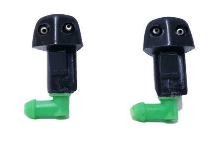 Set 2 Windshield Washer Nozzle Front L/R Dual Holes Fits: Honda Civic 1996-2000