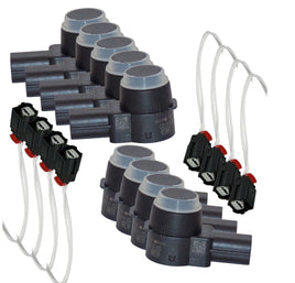 8 x Parking Aid Distance Sensor + Connectors For Buick  Cascada Regal 2016-2019