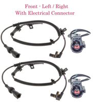 2 x ABS Wheel Speed Sensor & Connector Front L/R Fits: F250 F350 05-10 4WD