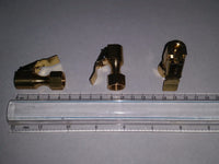 Lot Of 3 STRAIGHT BRASS LOCK-ON TIRE INFLATOR AIR CHUCKS Female Chuck inflator