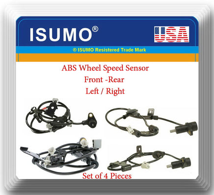 Set of 4 x ABS Wheel Speed Sensor Front-Rear L/R Fits: Hyundai Tiburon 2003-2004