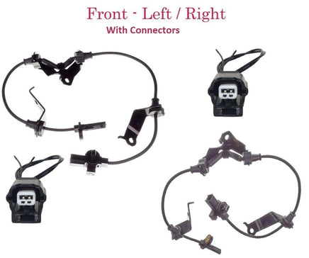 4x ABS Wheel Speed Sensor W/ connectors Front/Rear Left/Right Fit Acura TL 09-14