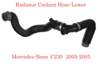 2 PCs Radiator Coolant Hose Upper & Lower Fits:Mercedes Benz C230 2003-2005 1.8L