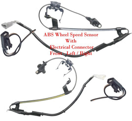 2x ABS Wheel Speed Sensor + Connector Front L/RFor RX330 RX350 RX400h Highlander
