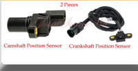 2Pcs Camshaft & Crankshaft Position Sensor Fit Hyundai Santa Fe 01-06 L4 2.4L