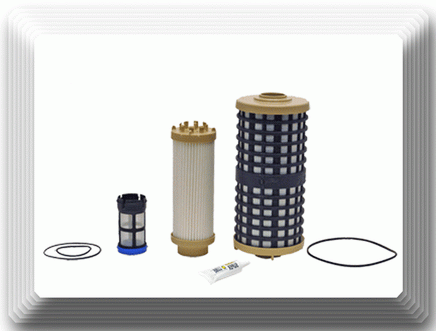 3 Fuel Filter Kit 33849 Fits Detroit Diesel  DD13 DD15 DD16 Freightliner &