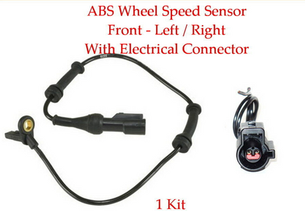 ABS Wheel Speed Sensor W/Connector Front Left or Right Fits Ford Focus 2008-2011