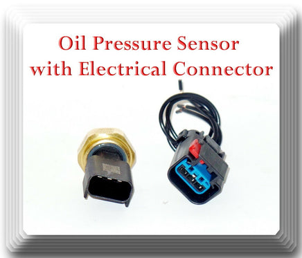 Oil Pressure Sensor W/Connector Fits: Cummins Freightliner International Mack &