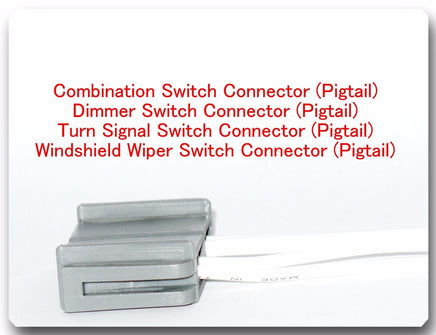 4 Wire Harness Pigtail Combination Switch Connector Fits: Ford & Mercury