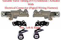 2 Pcs VVT Variable Valve Timing Solenoid W/Connectors L & R Fits:Infiniti-Nissan