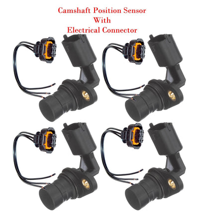 4 x Camshaft Position Sensor & Connector  Fits Cadillac SRX STS XLR 2004-2007