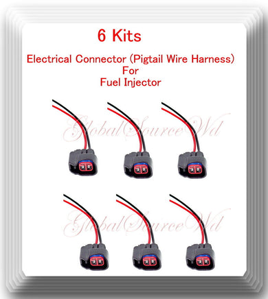 6 Kits Connector of Fuel Injector FJ477 Fits:Town & Country Voyager Caravan