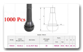 1000 PCS TR 414 Wheel Tire Valve Stems 0.453 Rubber Length 1 1/2