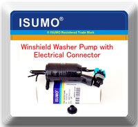 22143196 Windshield Washer PumpW/Connector Fits: GM GMC Isuzu Saab Saturn 02-17