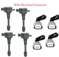 4 Kits Ignition Coil W/ Connector Fits: OEM# 8H315 Nissan Altima Sentra -Trail