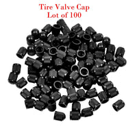 100 Caps Universal Black Tire Valve Caps for TR412 TR413 TR414 TR418 20008 &
