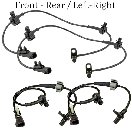 4x ABS Wheel Speed Sensor  Front Rear L/R Fits Cadillac Chevrolet GMC 2015-2020