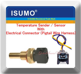 Coolant Temperature Sensor W/Electrical Connector Fits BMW Chevrolet Honda Isuzu