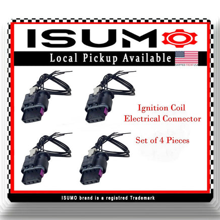 4 x Ignition Coil  Electrical Connector Fits Buick Chevrolet GMC