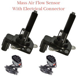 2 x Left/Right Mass Air Flow Sensor &Connector Fits Lexus GS460 LS460 LS600h