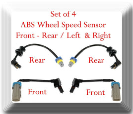 4 x ABS Wheel Speed Sensor Front - Rear  Left & Right Fits: EQUINOX TORRENT VUE