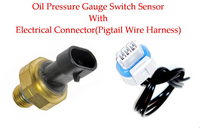 Oil Pressure Sensor W/Connector For Cummins N14 M11 ISX L10 Dodge Ram 2500 3500