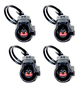 4 x Connector of ABS Wheel Speed Sensor Front - Rear L&R  Fits Ford Focus 08-11