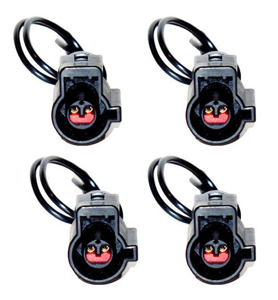 4 x Connector of ABS Wheel Speed Sensor Front - Rear L&R  Fits Ford Focus 08-11