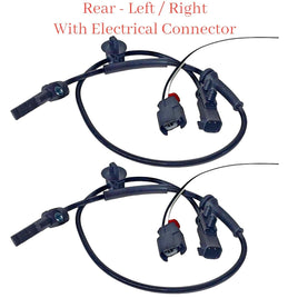 2 x ABS Wheel Speed Sensor & Connector Rear L/R Fits Tesla Model X 2016-2023