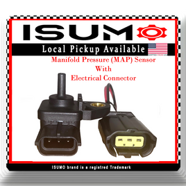 Manifold Pressure MAP Sensor W/Electrical Connector Fits: AS131 Mazda 1990-2007