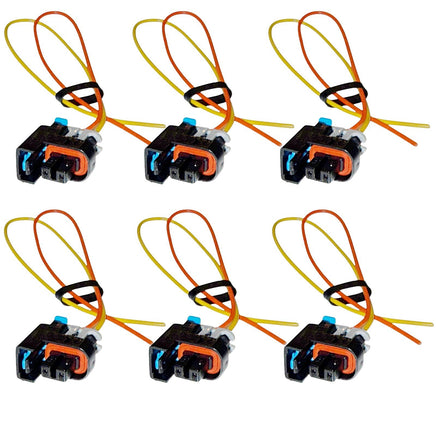 6 x Fuel Injector Connector Fits Buick Chevrolet GMC Isuzu Oldsmobile Saab