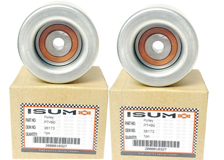 2 Pcs Idler Pulley Fits:OEM#16620-31040 Fits: Lexus 2006-2019 Toyota 2003-2019