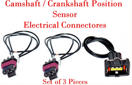 3 x Camshaft / Crankshaft Position Sensor Connectors Fits Hyundai Kia V6 2.7L