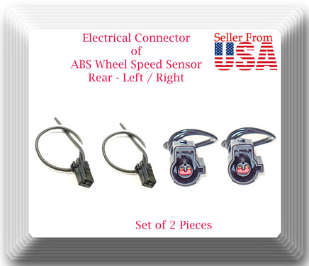 4x Connector of ABS Wheel Speed Sensor Front Rear Fits Ford Escape Mazda Tribute