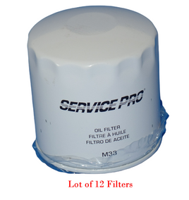 Lot 12 Engine On Filter M33 Fits: AMC, GM Automotive; GMC, International Engine