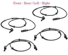 4 X ABS Wheel Speed Sensor Front - Rear Left & Right  Fits Fiat 500X 2016-2023