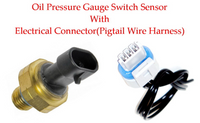 Engine Oil Pressure Sensor W/ Connector Fits: Autocar Bluebird Freightliner