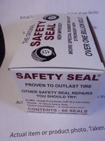 1 Box of 60 plugs. Safety Seal Tire Plugs tire repair brown, 4" Safety Seal *USA