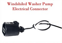 Dual Nozzle Windshield Washer Pump W/Connector Fits Audi BMW Chrysler Ford Mazda