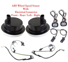4x ABS Wheel speed Sensor + ConnectorsFront Rear L/R Fits Lexus Toyota FWD