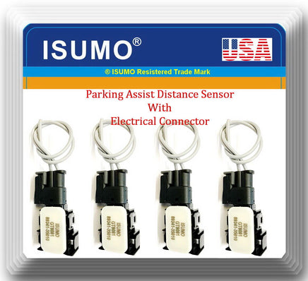 4 x Parking Assist Distance Sensor W/Connector Fits: Lexus IS RC 2014-2018