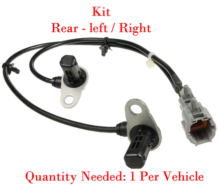 Kit of ABS Speed Sensor Rear Left & Right Fits: Infinit FX35  FX45 2003-2008