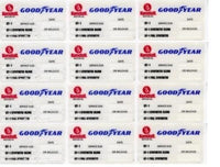50 KENDALL GOODYEAR STATIC CLING OIL CHANGE STICKER