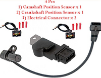 4 Pc CRANKSHAFT/ CAMSHAFT POSITION SENSOR / CONNECTOR FOR  AVEO AVEO5 WAVE WAVE5