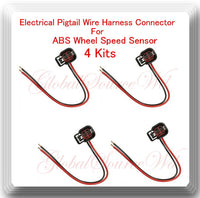 4 Kits ABS Wheel Speed Sensor Pigtail Connector Fits:Mitsubishi Lancer Outlander