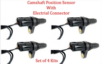 4 Kits) Camshaft Position Sensor W/Connectors Fits: Lexus Scion Toyota 2005-2022