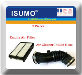 (2 Pc) Air Intake Hose & Air Filter Fits: 4Runner 96-00 Tacoma 95-04 2.4L 2.7L